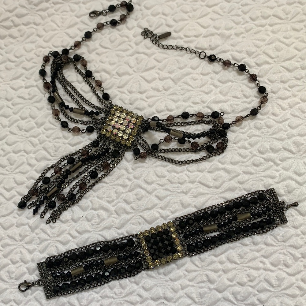 Vintage matching choker and bracelet